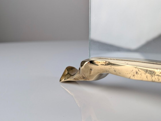Marco de fotos escultural de latón y cristal de David Marshall, España, años 70 – Marcos de fotos, Glass (photo 6 of 8)
