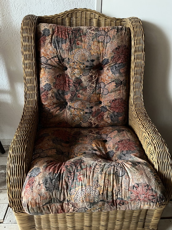 Sillón de ratán – Sillones, Rattan, Textile (photo 2 of 5)