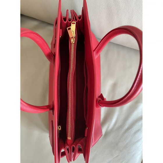 Image 1 of Designer Business Bag |   SAINT LAURENT |  Carryall Rouge Orient | red