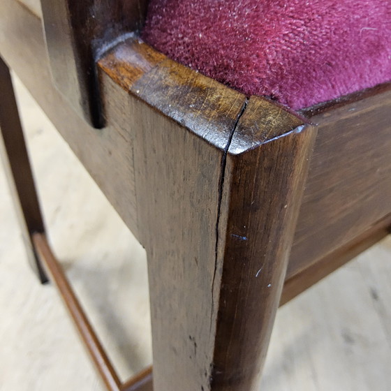 Image 1 of Art Deco Stoel (Haagse School) Van Pander & Zonen Coromandel (Hendrik Wouda) / Amsterdamse School