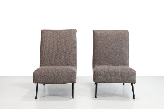 Image 1 of Set van twee Italiaanse design fauteuils uit de jaren 50