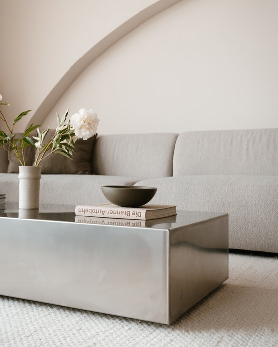 Image 1 of Mesa de centro de acero inoxidable / RVS