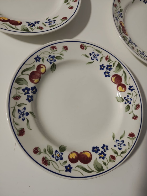 Churchill set di 5 piatti motivo Charente, collezione Marlborough, Stoviglie, Ceramica, Blu (foto 6 di 6)