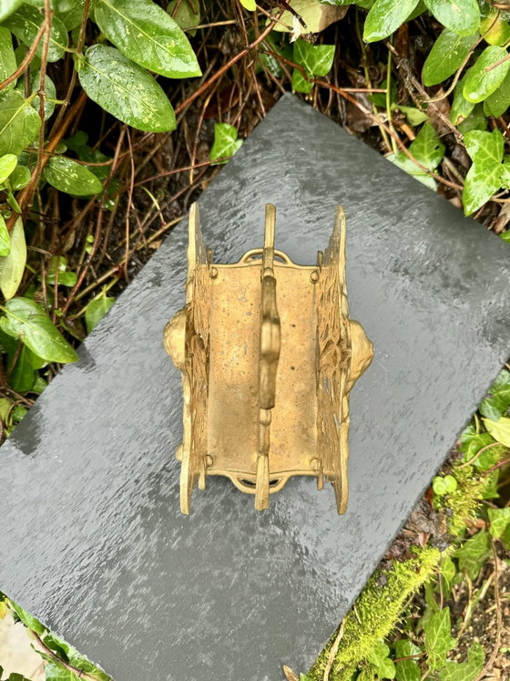 Massief messing tijdschriftenrek Art Nouveau – Brass (photo 5 of 6)