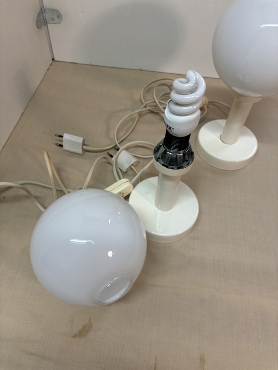 Image 1 of Vintage Jaren 80 mid-century space age lampen
