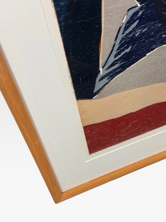 Vincent van Ojen - Woodcut - Framed – Lithographs & prints, Paper (photo 3 of 9)