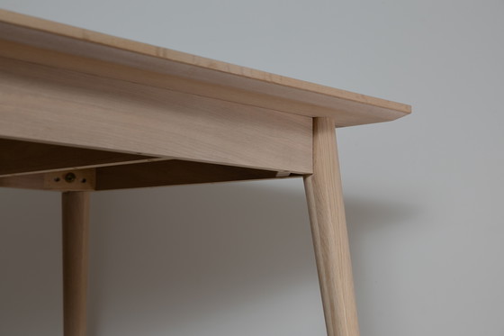 Image 1 of Table à manger extensible scandinave Japandi Whitewash