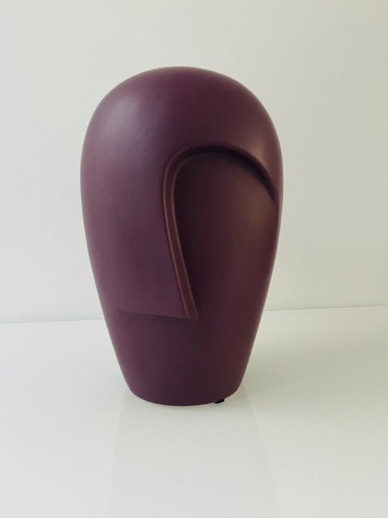 Image 1 of Ensemble de 2 vases sculpturaux modernes aux visages stylisés