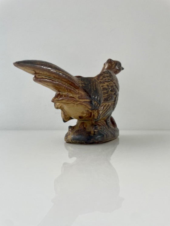 Image 1 of Pot de fleurs vintage figuratif en forme de faisan