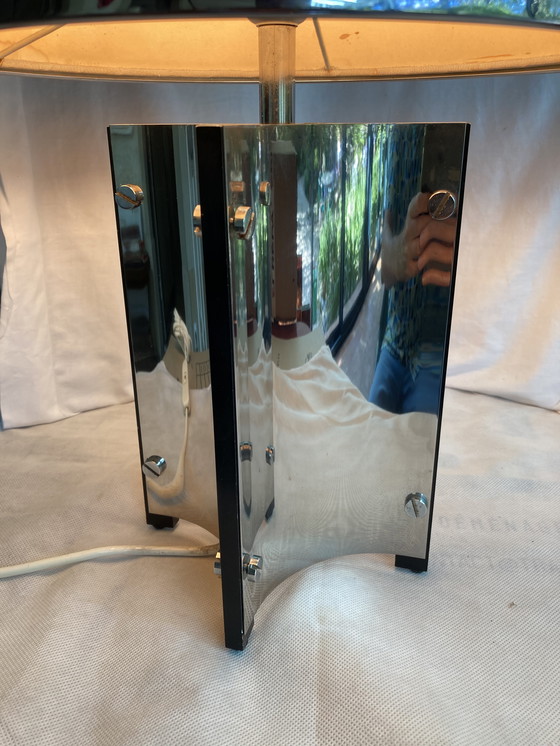 Image 1 of GAETANO SCIOLARI Lampada da tavolo anni '70 in metallo cromato