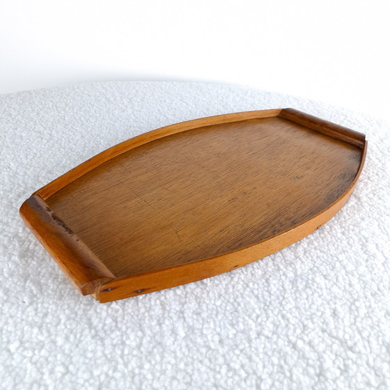 Image 1 of Art Deco wooden serving tray, 1920s/1930s, oval