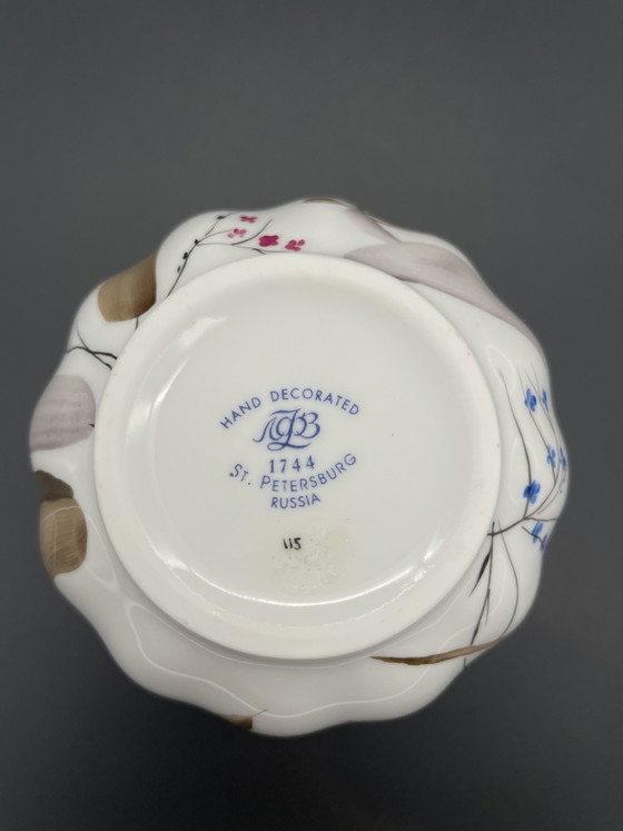 Lomonosov LFZ Vase “Tulip” – Pink Tulips, St. Petersburg – Porcelain (photo 6 of 6)