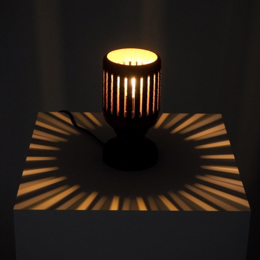 Vintage Wooden Lattice Accent Lamp – tafellampen (photo 2 of 15)