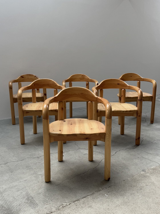 Image 1 of Lot de 6 chaises de salle à manger rares Rainer Daumiller pour Hirtshals Savvaerk, Danemark années 1980