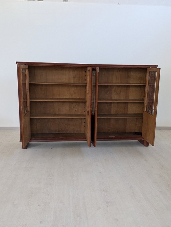 Image 1 of Vitrine - Hout, Messing, Glas