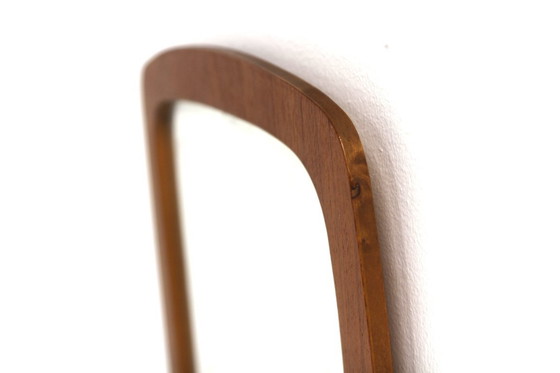 Image 1 of Miroir scandinave en teck, 68x39cm, Suède, 1960