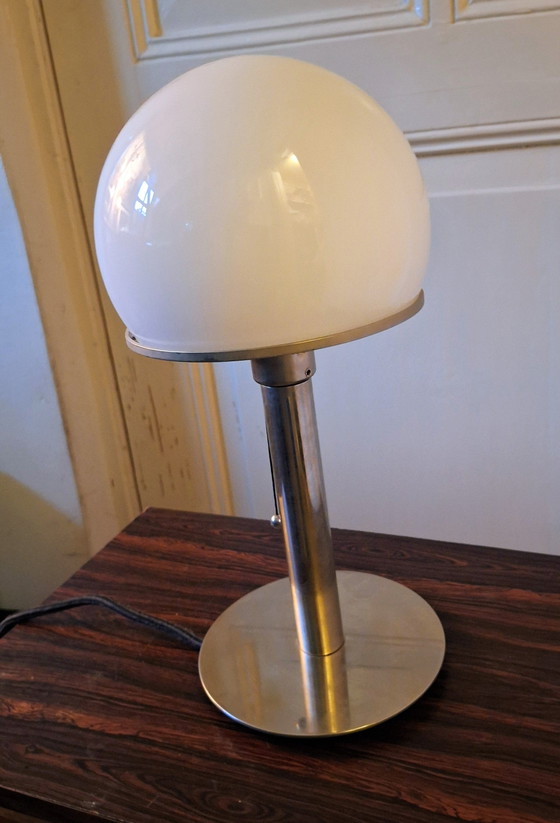 BauhausTecnolumen Wagenfeld Lampe de table WA 24 – Glass, Metal (photo 8 of 10)