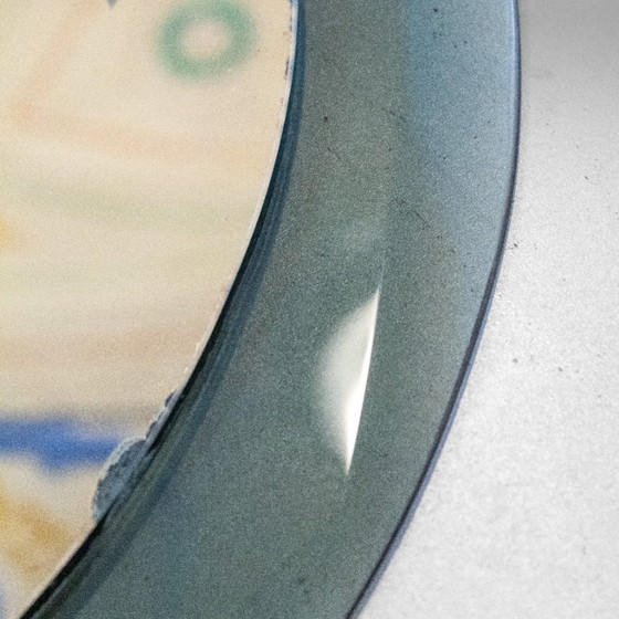 1x Specchio da parete rotondo Mid-Century Modern in vetro fumé stratificato, Attr. a Cristal Art – Glass (photo 3 of 11)