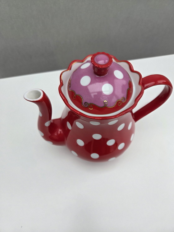 Image 1 of Théière huileuse à pois