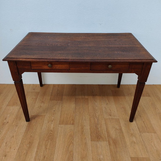 Rustikaler Esstisch im Landhausstil mit 2 Schubladen