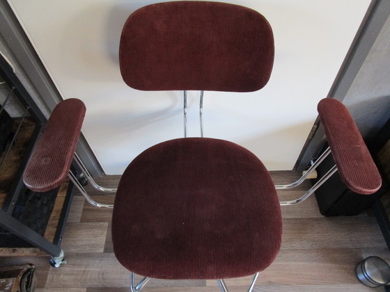 Image 1 of Vintage 1950s Adjustable Office Chair Possible From Egon Eiermann Germany