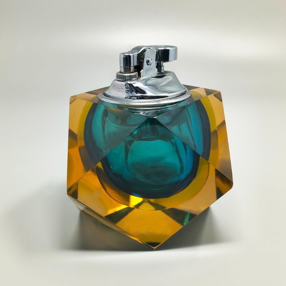 Image 1 of Briquet de table en verre de Murano Sommerso des années 1960, par Flavio Poli pour Seguso
