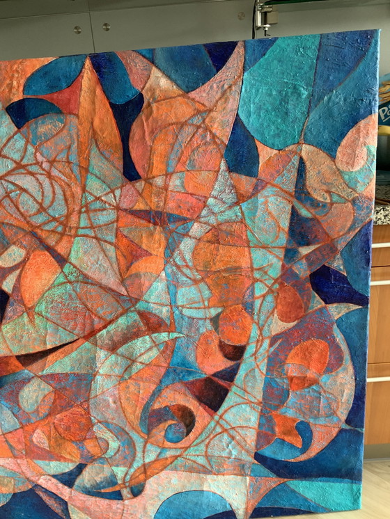 Image 1 of Painting Bargemon Provence.