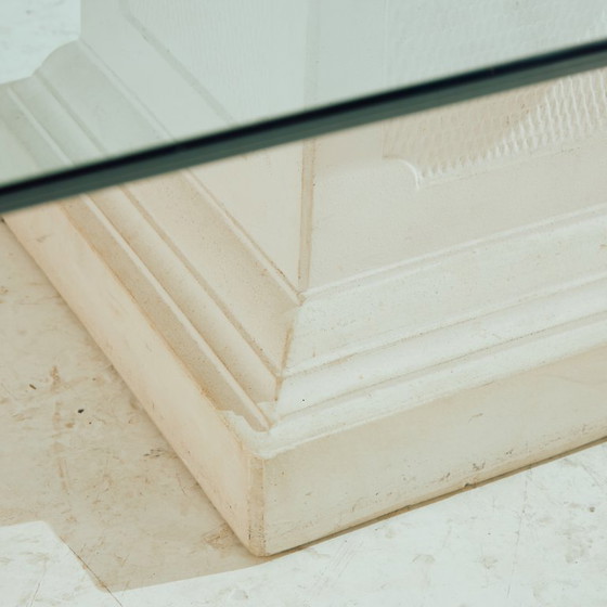 Image 1 of MK10238 Tavolino in vetro e cemento