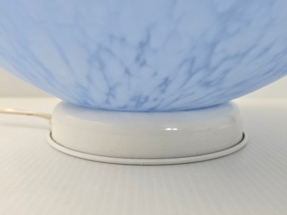 Image 1 of Lampada da tavolo vintage a forma di uovo, anni '70-'80, vetreria Vianne, anni '70-'80