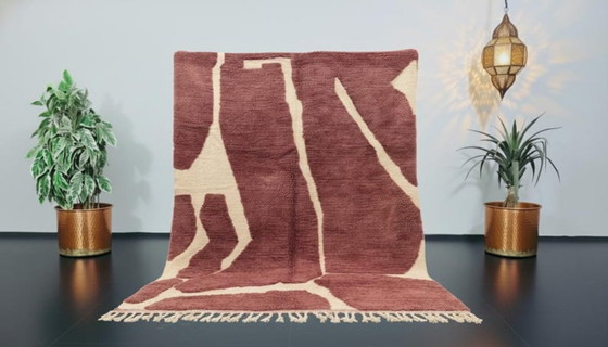 Image 1 of Tapis marocain artesanal en laine 300cmx150cm