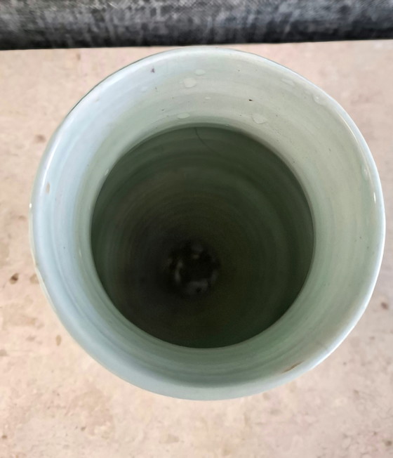 Image 1 of Precioso jarrón Art Déco 'Novio-Magum' - Jan van Ham - PZH Gouda (26 cm)
