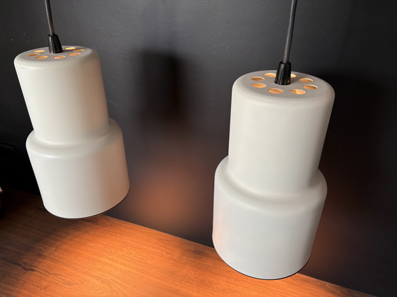 Image 1 of 2 lampade a sospensione Philips vintage bianche