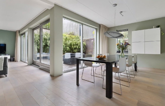 Image 1 of Zeus large steel design dining table like new!
