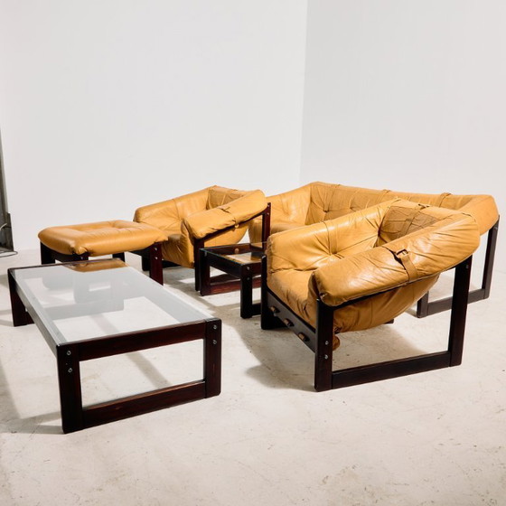 Image 1 of MK11777 MP-091 leren sofaset van Percival Lafer, set van 6