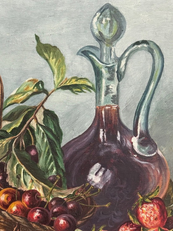 Image 1 of Cuadro antiguo, óleo sobre lienzo, firmado por Lucienne, 1944.