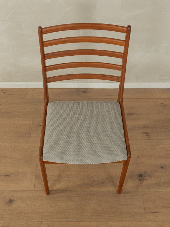 Image 1 of 5x eetkamerstoelen, 1960