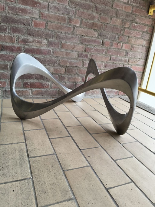Piètement de Table Basse Sculptural "Snake" Space Age – Knut Hesterberg pour Ronald Schmitt (années 60/70)