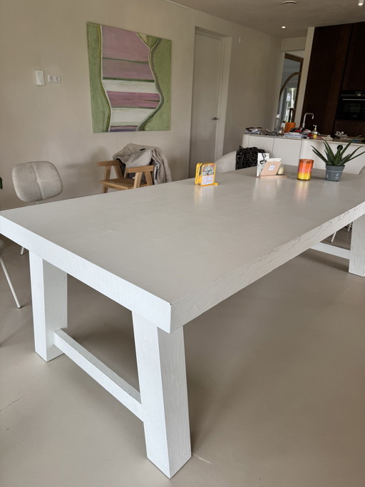 Natural living dining table