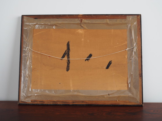 Image 1 of Tableau "La cabane au bord de la mer", design scandinave, années 1970