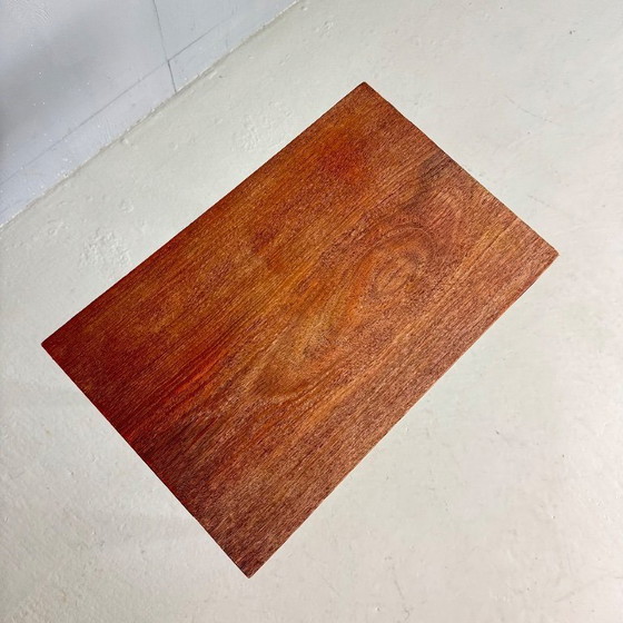 Image 1 of Mesa auxiliar Tomado teca-cromo