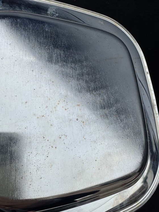 Image 1 of Piattini in metallo argentato degli anni '80