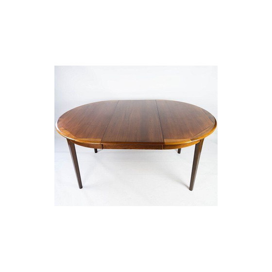 Image 1 of Vintage rosewood dining table with two extension plates, Denmark 1960