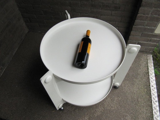 Image 1 of Carrello di design in plastica, Luigi Massoni per Guzzini, anni '70