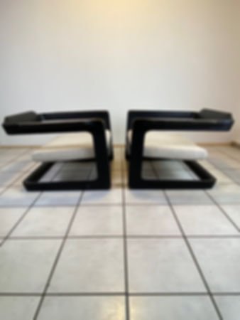 Sillones Cantilever Lounge sling cube easy Chair extremadamente raros Lou Hodges (photo 13 of 38)