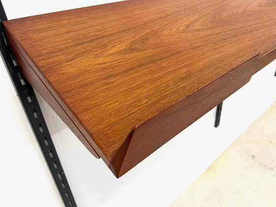 Image 1 of Étagère à magazines vintage en teck par Kai Kristiansen pour le système mural modulaire FM.