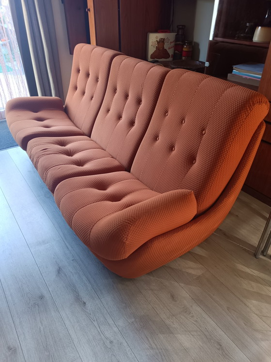 Image 1 of Jitona Atlantis 3-seater designer sofa in orange – very good condition
