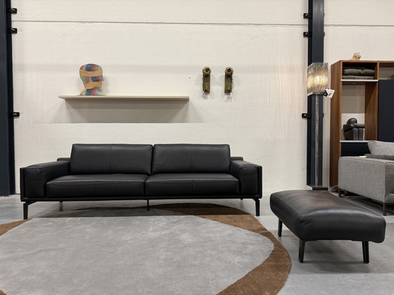 Image 1 of Leolux Bellice 2x110 Bank Ceras Torf mit Hocker