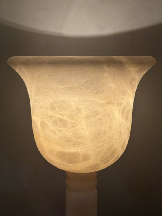 Image 1 of Elegante lampada da tavolo in alabastro di A. Santa Rita