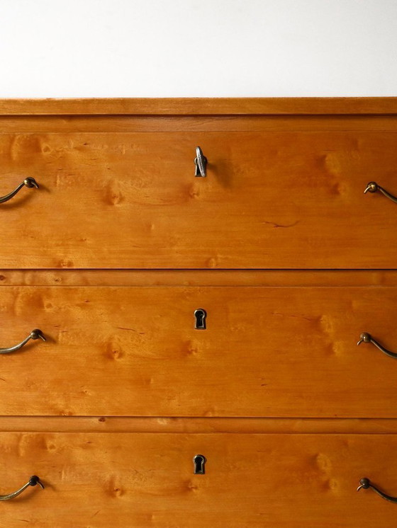 Image 1 of Vintage Scandinavische ladekast in berkenhout