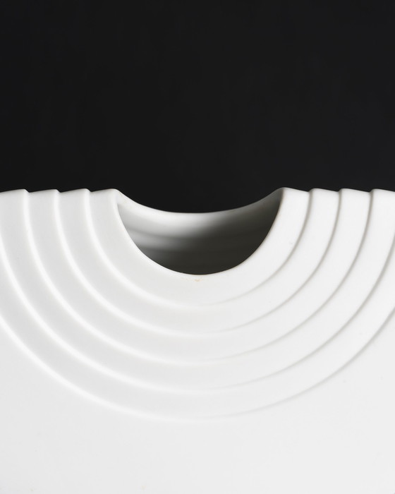 Image 1 of Rosenthal Studio Line Bisque Porzellan Vase Duo Ambrosio Pozzi TOTEM Minimalist